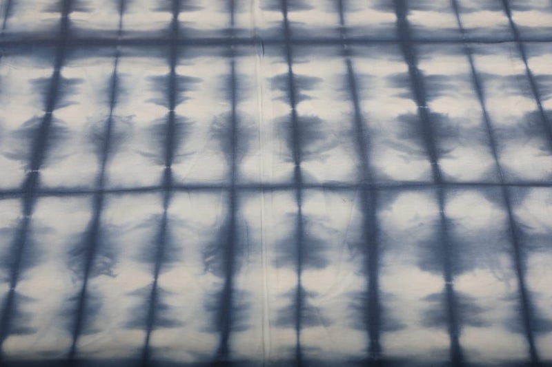 Trade Star 5 Yard 100% Cotton Shibori Fabric Indian Cotton Handmade Fabric for Dressmaking Natural Indigo Tie Dye Cloth for Highly Durable Sewing Fall Decor Beautiful Premium Quality Cloths Pattern 1 - Image 2